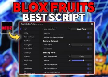 Script Redz Hub cho Blox Fruits Update 27: Auto Farm & Săn Sea Event
