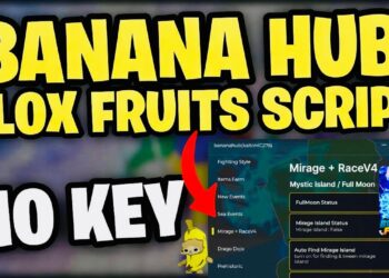 Script Blox Fruits Banana Hub No Key Trên PC Client Ronix Fix Mọi Lỗi 2026